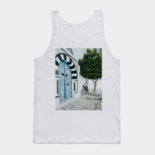 Blue Arabic door Tank Top